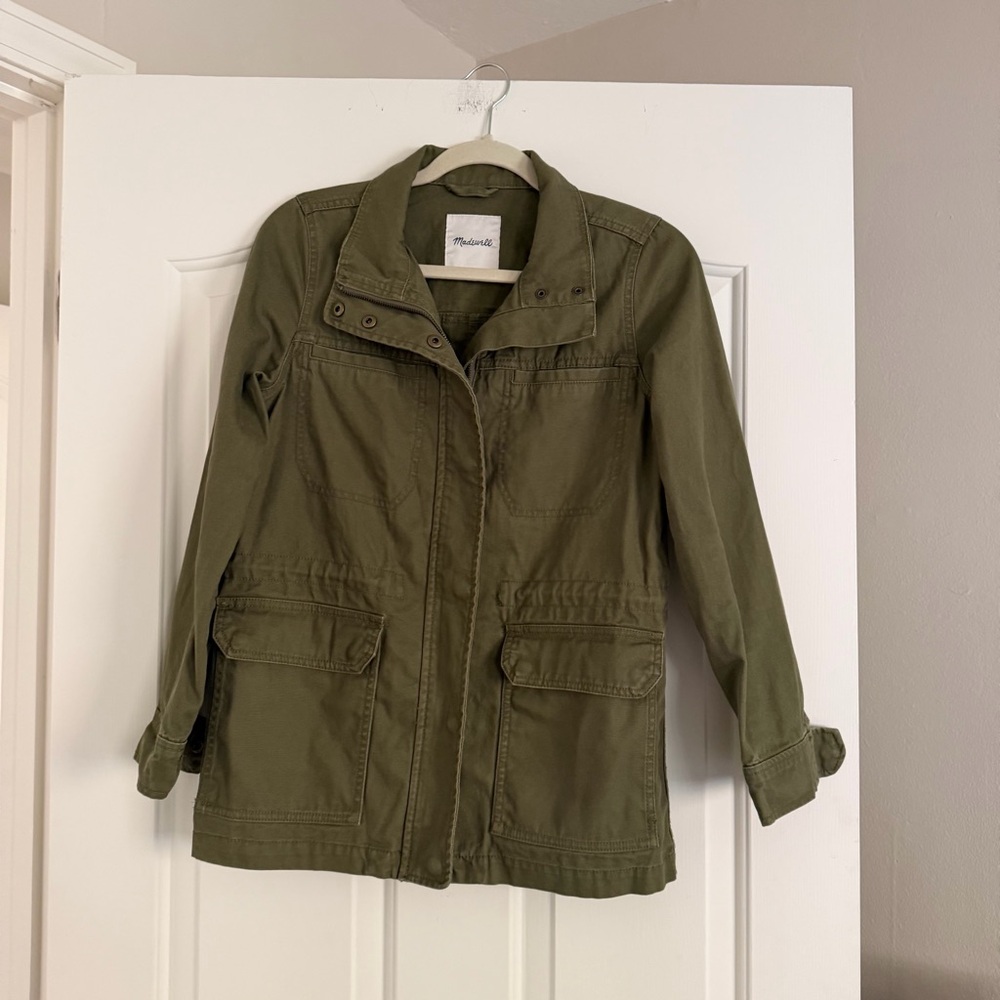 Madewell Utility Jacket in Army Green